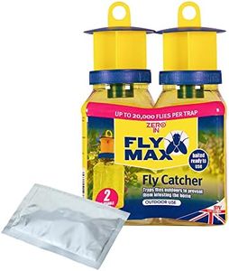 The Buzz Fly Catcher – 2 Pack (Super Effective, Refillable Insect Attractant for Outdoor Use)