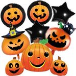 Halloween Pumpkin Foil Balloons Set