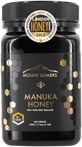 Mount Somers 100% Pure Premium Raw Manuka Honey - UMF 5+ / MGO 83+ 500g Jar, Non GMO New Zealand Manuka Honey, Genuine Natural Superfood, Great Taste, UMF Certified & Traceable