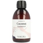 Nikura Coconut Oil (Fractionated) - 500ml | For Skin, Hair Care, Soap Making, Body and Face | Moisturising, Hydrating & Nourishing | Vegan & UK Made | BPA Free