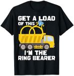 Ring Bearer Shirt Funny Wedding Truck Boys Gift Idea Tee T-Shirt