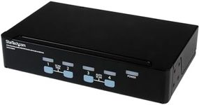 StarTech.com 4 Port Rack Mountable USB KVM Switch with Audio & USB Hub - KVM/Audio/USB Switch - 4 x KVM/Audio/USB - 1 Local User - Desktop - SV431USBAE