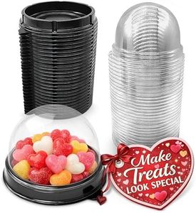 50-Pack Mini Cupcake Containers - 2.8x2.8 IN Food Grade Mini Cupcake Boxes & Desk Pet Containers with a Transparent Lid, Made of Quality Plastic for Gifts or Collectibles & Desserts Appealing Display