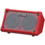 BOSS CUBE Street II | Portable Battery-Powered Stereo Amplifier Sound | Ideal for Street Performers | Supports Mics, Instruments & Audio Devices | Built-in Amps, FX & Looper | Red
