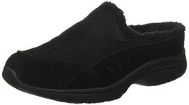 Easy Spirit Women's Travelfuzz Mule, Black 001, 8.5 Wide