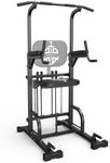Sportsroyals Power Tower Pull Up Dip Station Assistive Trainer Multi-Function Home Gym Strength Training Fitness Equipment 440LBS