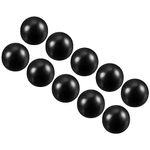 CoCud Thermoset Ball Knobs, M5 Female Thread 16mm Diameter, Plastic Metric Hand Screw Grip Black - (Applications: for Lathe Machinery Lever Handle), 10-Pieces