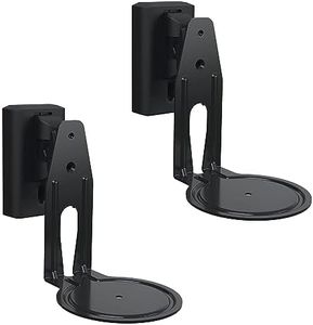 Sanus Speaker Wall Mounts for Sonos Era 100™ Pair - Swivel & Tilt Speaker Mount with Easy 15-Minute Install - White Sonos Speaker Mount 2-Pack…