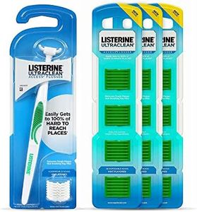 Listerine Ultraclean Access Flosser Starter Bundle | Proper & Durable Oral Care & Hygiene | Effective Plaque Removal, Teeth & Gum Protection, PFAS-Free | Starter Kit + 3pk Mint Refills (28ct.)