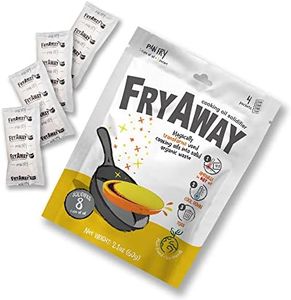 FryAway Pan Fry Cooking Oil Solidifier, As Seen on Shark Tank, Solidifies up to 8 Cups - Plant-Based Cooking Oil Solidifier Powder that Turns Used Oil into a Solid, Fry Oil Away for Mess-Free Cleanup and Disposal - Easy to Use, Made in the USA, Kosher