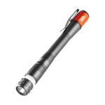 NEBO Inspector 500+ Pen Light - 500 Lumen LED Rechargeable Pocket Size Pen Flashlight with Steel Pocket Clip - USB Charging Cable, IPX7 Waterproof, and Magnetic Base