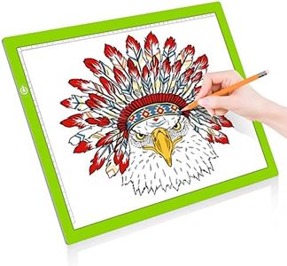 LITENERGY A3 LED Copy Board Light Tracing Box, Ultra-Thin Adjustable USB Power Artcraft Trace Pad for Tattoo Drawing, Streaming, Sketching, Animation, Stenciling (Green)