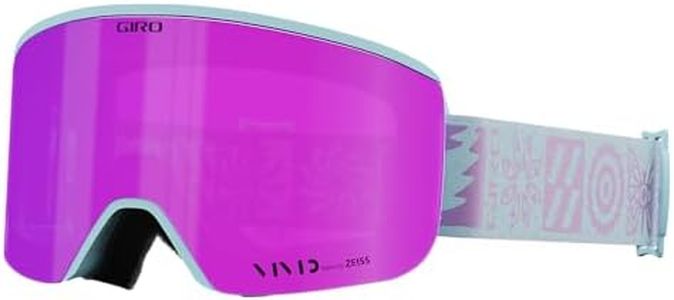 Giro Ella Ski Goggles - Snowboard Goggles for Women - Light Mineral Shelter Strap with Vivid Pink/Vivid Infrared Lenses