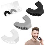 3pcs Silicone Jaw Exerciser for Men & Women, 3 Resistance Level Jawline Trainer Strengthener & Tighten Facial Muscle Jaw Shaper for Beginner Intermediate Advanced User (Black, White, Grey)