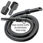 SPARES2GO 6m Extension Pipe Hose Kit for Karcher Vacuum Cleaner (6 Metre Hose + 3 x Adaptors)