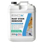 Resincoat Rust Stain Remover, 15-Minute Fast Acting Cleaner, Removes Rust from Patio Slabs, Porcelain Tiles & Stone, Exterior Use, High Performance Non-Acidic Formula, 1 Litre