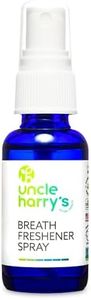 Uncle Harry’s Natural Products Breath Freshener Spray with Pure Organic Pacific Northwest Peppermint Oil and Colloidal Silver – Aids Digestion, Cleanses Mouth, Keeps Breath Minty Fresh, 1 Fluid Ounce