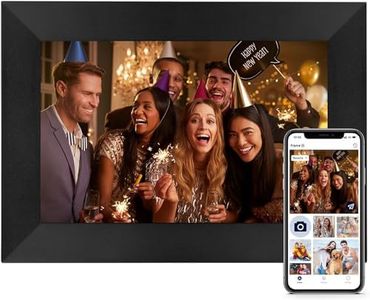 Cadre Photo Numérique WiFi 8 Pouces avec écran Tactile IPS HD, 32 GB Version Améliorée, Configuration Facile pour Partager des Photos ou des Vidéos à Distance Via l'application AiMOR