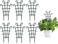 UWIOFF Indoor Small Trellis, 6Pcs Plant Trellis for Climbing Plants Indoor Trellis for Potted Plants Stackable Plastic Pot Plant Support Trellis for Indoor Outdoor Hoya Vines Pothos Houseplants