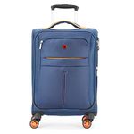 WENGER Fiero-Pro Carry-on Softside Suitcase, 45 litres, Blue/Orange, Swiss Designed, 612102