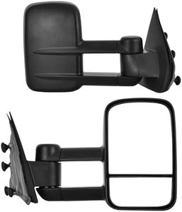 YITAMOTOR Tow Mirrors Compatible with 2014-2018 Silverado Sierra 1500, 2015-2018 Silverado Sierra 2500 HD/3500 HD Left Driver+Right Passenger Side Mirrors with Manual Adjusted Telescoping Foldable