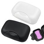 2 Pcs Soap Dish with Lid Travel Soap Case Soap Bar Travel Soap Waterproof and Leakproof Soap Box Container Holder closable Soap Bar Dish Storage for Shower Travel Hiking Bathroom School Gym and Camp