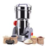 Electric Grain Mill Grinder, 3000W Grain Grinder Powder Machine, 800g 28000RPM with Multiple Protection Functions Electric Grinder, with Overload Protection& 5min Timer, for Dry Spice Herbs/Nut/Coffee