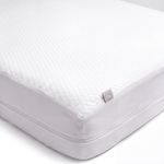 23 Threads Plush Waterproof Zippered Mattress Encasement, Queen 15 in | X162 Series, Padded Premium Waterproof Mattress Cover Queen Size, Washable, Noiseless, Ctrl+Z Technology, TPU Underlayer