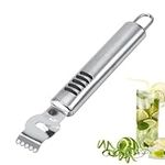 Stainless Steel Lemon Zester Grater with Hole, Fruit Peelers Cheese Grater Orange Peeling Tool for Kitchen Lemon Zest Peeler for Cocktails