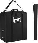 SIRUITON Dog Playpen Storage Bag Fits 32" H 8 Panels and 9 Stakes, Heavy Duty 600D Oxford Fabric Suitable for Foldable Exercise Pet Playpen, Dog Fence Travel Bag with Reinforcing Plate & Shoulder