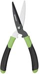 GARDENWORK Lightweight Hedge Shears,SK5 Alloy Material Blades Hedge Clippers,40cm Handle Hedge Shears for Gardening HedgesTrimming, Shrubs and Bushes,Soft Rubber Non-Slip Handles,Green