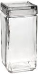 Anchor Hocking 85589R 2 Litre Stackable Square Clear Glass Storage Jar