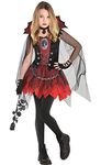 Amscan Girls Dark Vampire Costume- Small (4-6)- 3 pcs, Multicolor