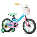 JOYSTAR 16 Inch Kids Bike for 4 5 6 7 Years Girls, Child Bicycle with Training Wheels for 4-7 Years Kids, 85% Assembled