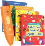 KOKODI Talking Pen Books Sets, Autism Sensory Games, Interactive Audio Sound Books Kids Learning Electronic Toys for Toddlers Kids, Early Educational Gifts Birthday Gifts for Boys Girls Age 2 3 4 5