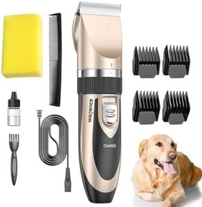 Wagence Unisex Pet Hair Trimmer, Rechargeable Cordless Electric Quiet Hair Clipper Grooming Kit Set, Professional Dog,Cat And Other Pets Hair Trimmer Kit Long Short Hair Shaver for All Pets.