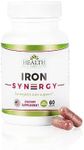 Health As It Ought To Be Iron Syn3rgy Supplement | Physician Formulated Capsules with Iron, Copper, Beet Root, Vitamin C | 60 Capsules