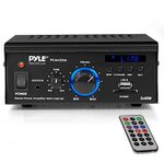 Pyle Home PCAU25A 2 x 40 Watts Mini Power Amplifier with LED Display