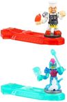 Akedo Legends of Powerstorm | Versus Pack | 2 Mini Battling Action Figures and 2 Battle Controllers | Epic Briny Versus Bun Burner, Multicolor (15170)