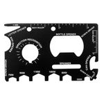 Perfect Solutions Credit Card Tool - Compact, Durable, Stainless Steel Multi-Tool Wallet, Slim Wallet Survival Tool - Travel Essentials & Gifts for Him, Pocket-Sized for Travel and Everyday Carry