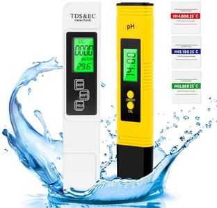 Medidor de PH TDS,Medidor Digital de Sal para Piscina,Temperatura Probador de Calidad del Agua,Calidad del Agua Medidor para Acuario, Piscina de Agua Hidropónica, Laboratorio