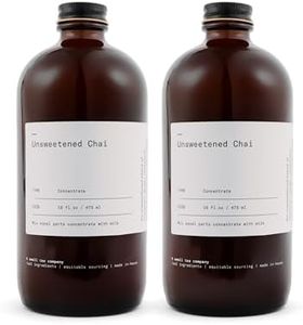 Dona Unsweetened Chai Concentrate (16oz Bottle Two Pack) Liquid Chai Tea Concentrate