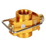 Sitrzuiget Camping Gas Saver Plus Gas Converter Shifter Refill Flat Tank Conversion Adapter Camping Gas Adapter Valve,Gold