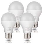 Tento Lighting 12VAC and 12VDC, A19 Energy Saving Low Voltage LED Light Bulbs – 10w Equivalent to 60w-75w Brightness, E27 Base, Warm White (4600K-6500K)(4/Pack)