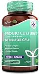 60 Billion CFU Probiotic Cultures - Scientifically Backed Lactospore® for Good Gut Flora - Enteric Coating to Ensure Probiotics are Delivered Directly to The Gut - Made in The UK