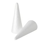 12 Pack Craft Foam - Foam Cones for Crafts, Trees, Holiday Gnomes, Christmas Decorations, DIY Art Projects (7.3x2.7 In)