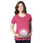 Crazy Dog Tshirts Maternity Thats No Moon Cute T Shirt Funny Pregnancy Announcement Baby Bump Tee Funny Graphic Maternity Tee Funny Movie T Shirt Funny Maternity Shirts Pink M