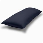 Bare Home Microfiber Body Pillow Cover - Ultra Soft - Cooling Body Pillow Case - Double Brushed - Body Pillowcase with Zipper Closure - Easy Care (21"x54" Body Pillow Cover, Midnight Blue)