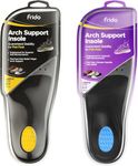 Frido Rigid & Semi Rigid Arch Support Insole for Flat Feet, Relieves Feet Pain, Plantar Fasciitis & Heel Spurs, Orthotic Inserts for Stability, Trimmable Shoe Inserts, Large 9-11 UK, Pack of 1