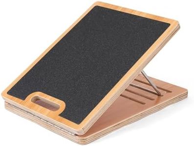 StrongTek Portable Wooden Slant Board - Adjustable Incline Board and Calf Stretcher, Professional Slant Board for Calf Stretching, Calf Stretch Portable Board for Home, Gym, and Outdoor Use